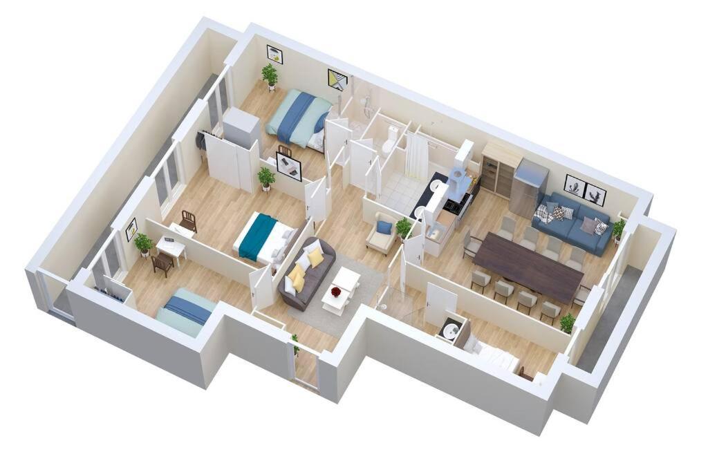 Climatise Gare Stcharles 4 Chambres Grand Balcon / Experience-Immo Marseille Exterior photo
