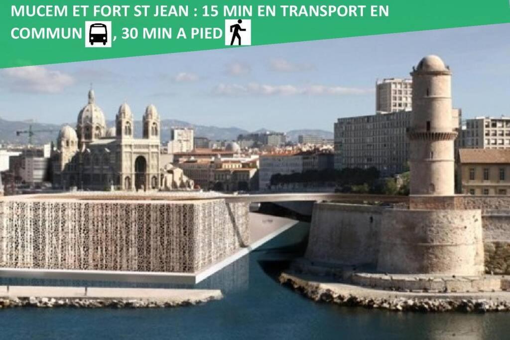 Climatise Gare Stcharles 4 Chambres Grand Balcon / Experience-Immo Marseille Exterior photo