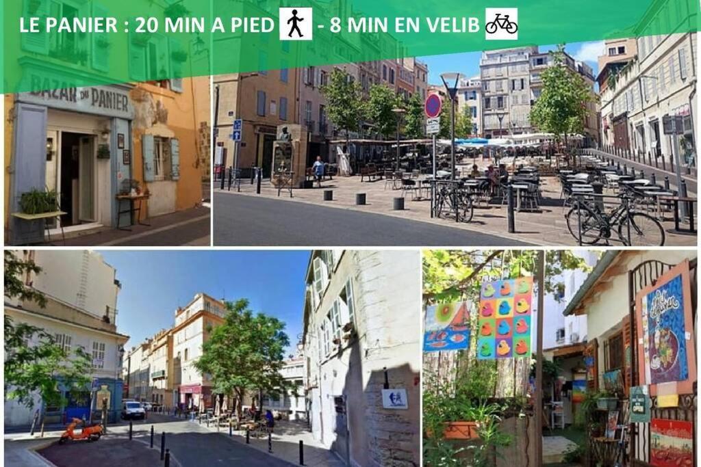 Climatise Gare Stcharles 4 Chambres Grand Balcon / Experience-Immo Marseille Exterior photo