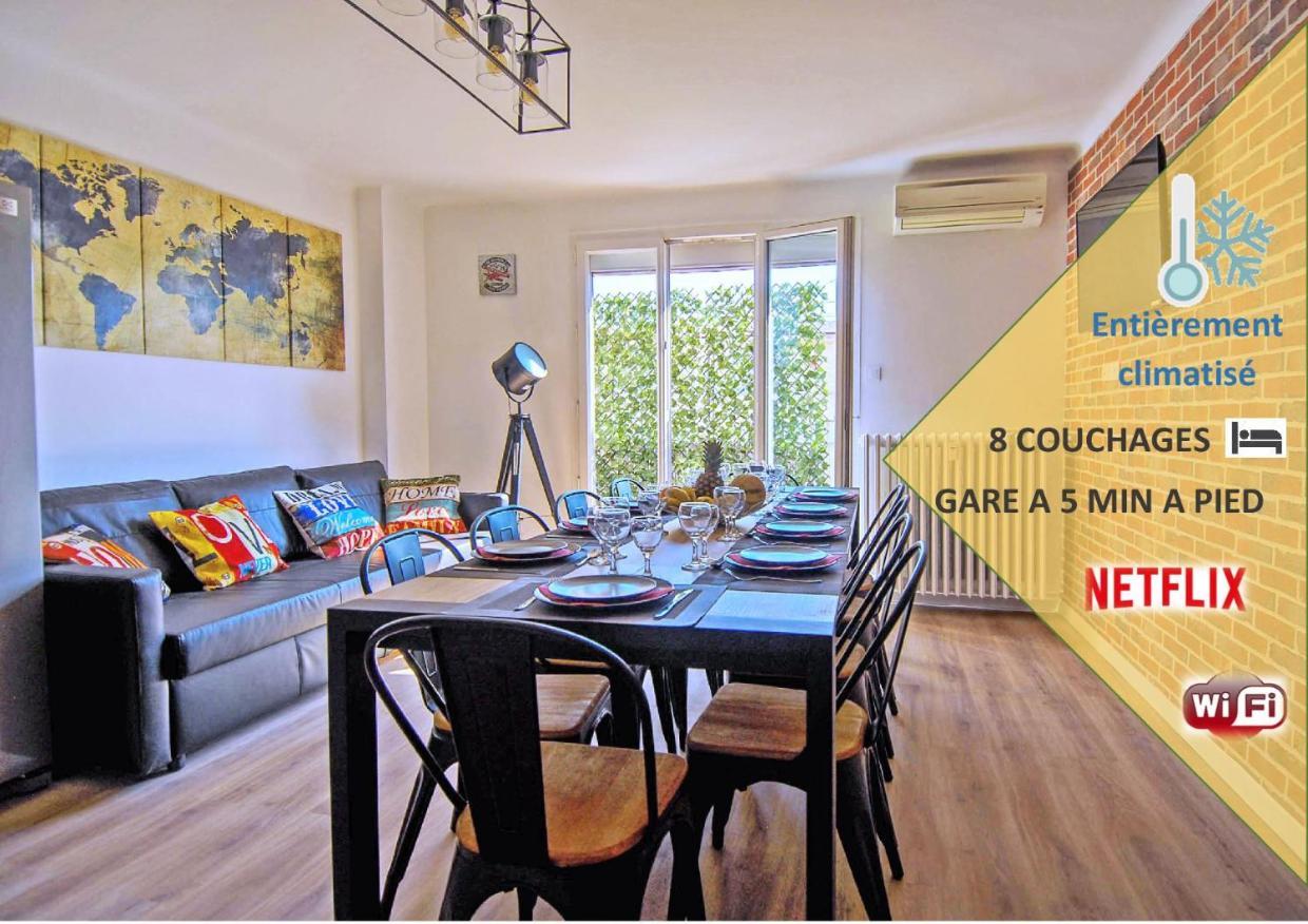 Climatise Gare Stcharles 4 Chambres Grand Balcon / Experience-Immo Marseille Exterior photo
